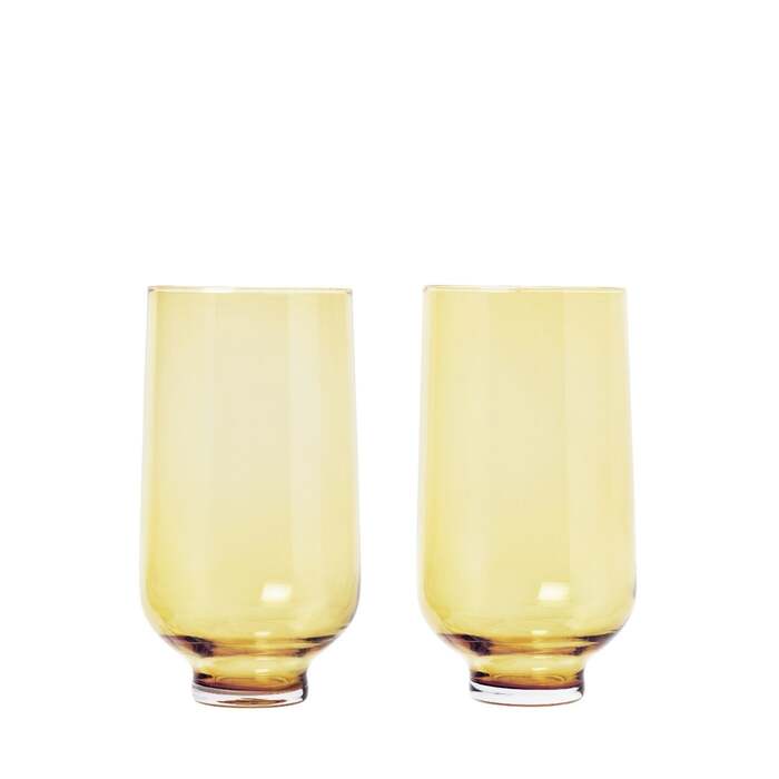 Набір жовтих склянок 2 предмета 400 мл Flow Blomus