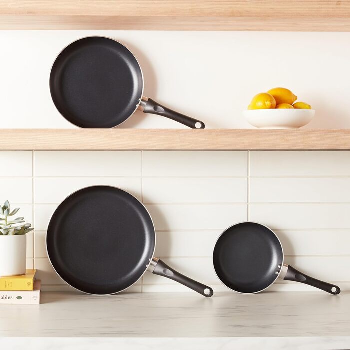 Набір посуду з антипригарним покриттям Kitchen-Profi Basics, чорний (3 шт.)