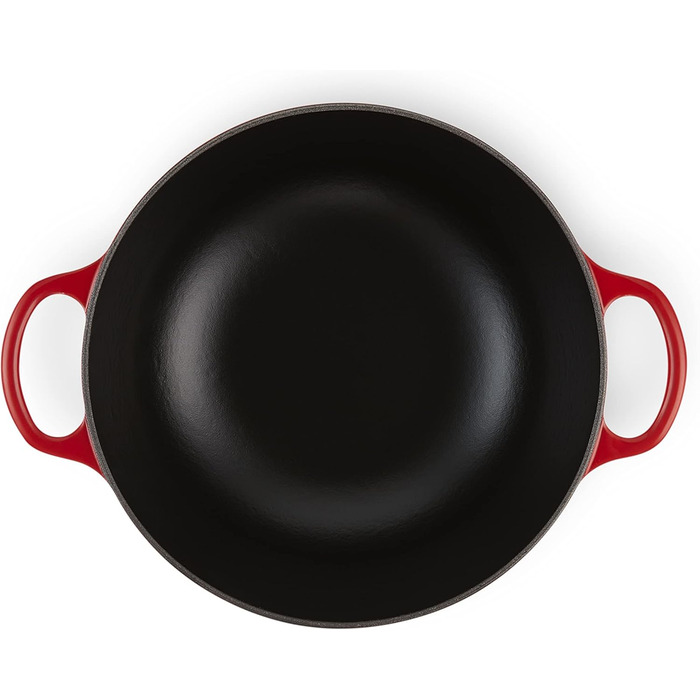 Чавунна каструля Le Creuset Signature, 24 см, 4,1 л, для всіх типів плит та індукції (Вишнево-червоний)
