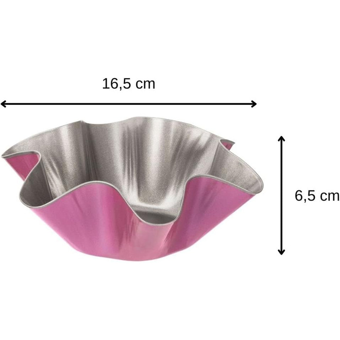 Творча студія Zenker Z7480 Ø 26 см, форма для випічки з плоским дном, кругла форма для торта з антипригарним покриттям, креативна випічка (колір рожевий, сріблястий), кількість (форми для випічки)