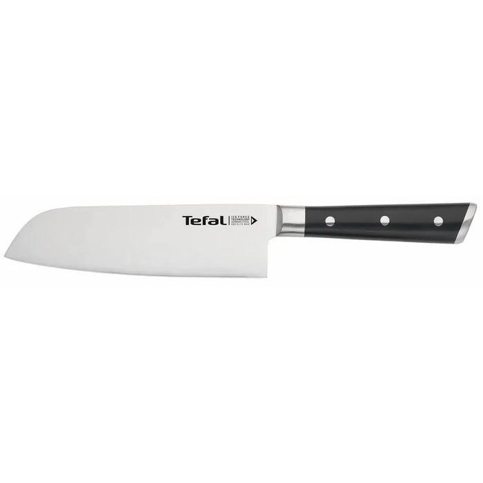 Набір ножів Tefal Ice Force, 2шт, нержавіюча сталь, пластик, чорний