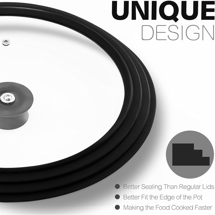 Універсальна силіконова кришка для посуду Anaeat