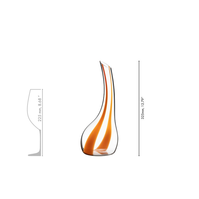 Декантер ручной работы Cornetto Arancio 0,75 л, черный Riedel