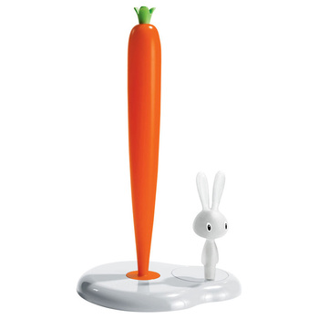 Тримач для паперових рушників 20,2х29,4х16 см зелений / оранжевий Bunny Carrot Alessi