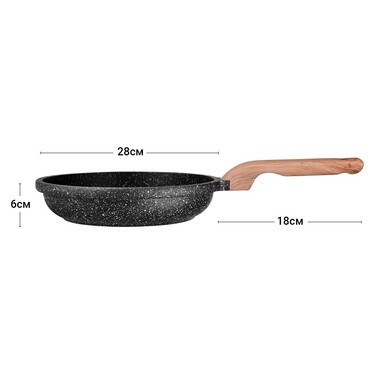 Сковорода для смаження Fissman SPACE STONE 28x6 см (14219)