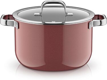 Каструля 24 см зі скляною кришкою, рожевий Fusiontec Mineral Pro WMF