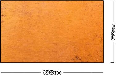 Дизайнерський кухонний бризкозахисний екран з алюмінієвого композиту, кухонний фартух, товщина 3 мм, 60x100 см, (настінний помаранчевий)