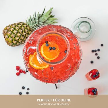 Скляний диспенсер для напоїв з краном 8 л astor24