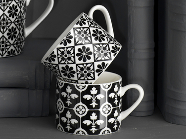 Набор чашек для эспрессо CreativeTops Encaustic Tiles, фарфор, 4 шт., 75 мл