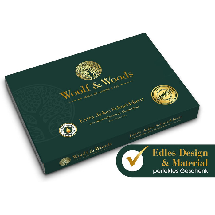 Доска для нарезки из акации 35 х 25 см Woolf & Woods