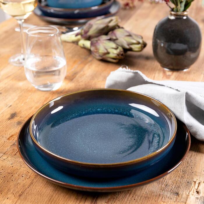 Тарелка обеденная 26 см, темно-синяя Denim Crafted Villeroy & Boch