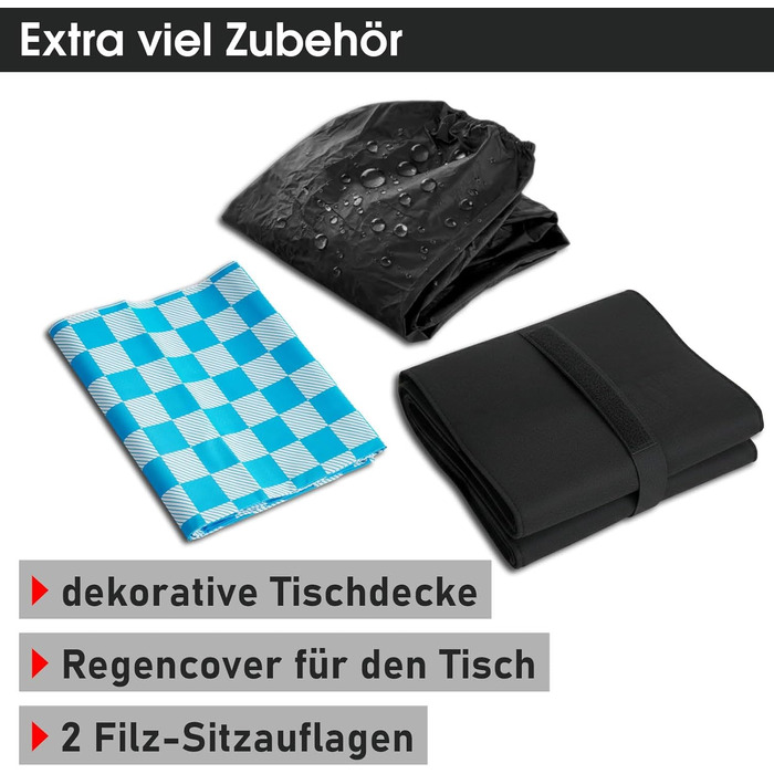 Комплект із 3 предметів стіла та лавок білий BRAST