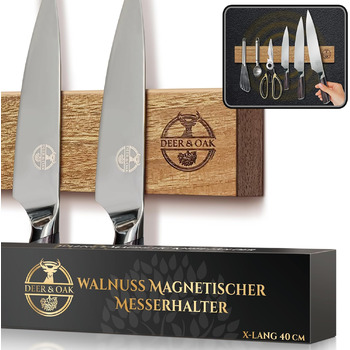 Магнітний тримач для ножів 40 см Deer & Oak