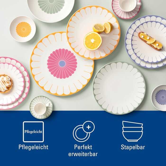 Обідня тарілка 26,6 см, зелений Fleur Villeroy & Boch