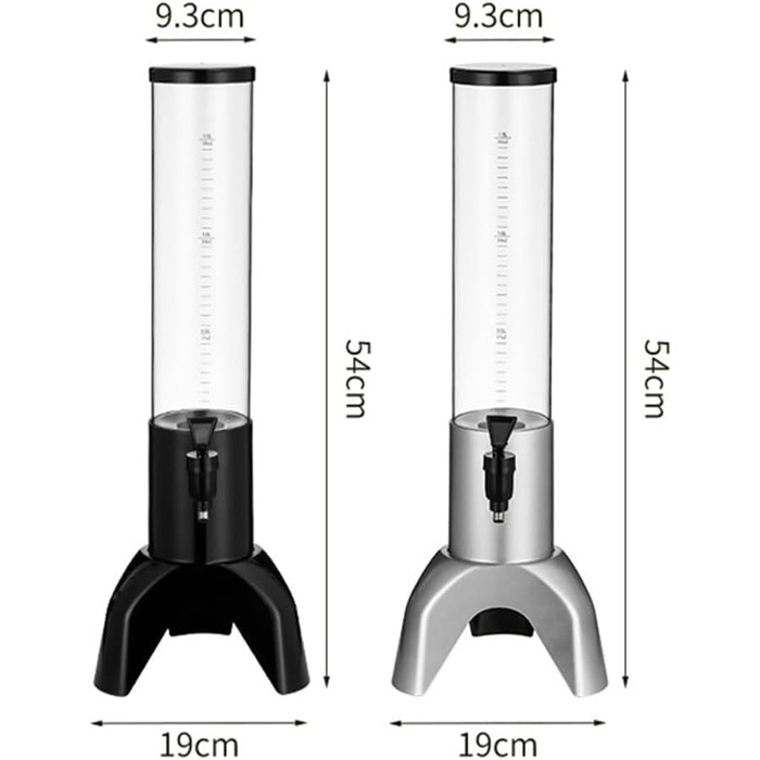 Диспенсер для пива с краном 1,5 л серебряный KUNANG