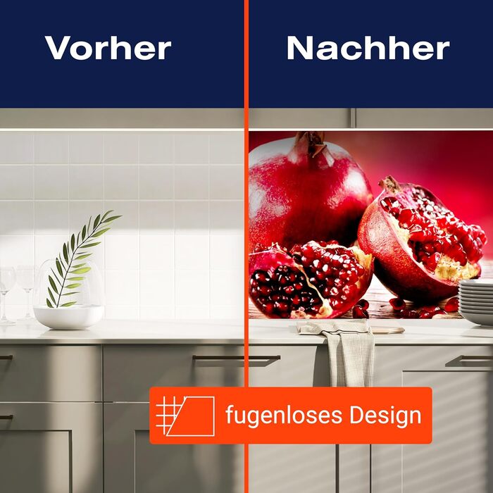 Кухонный фартук защита от брызг 180 х 50 см wandmotiv24