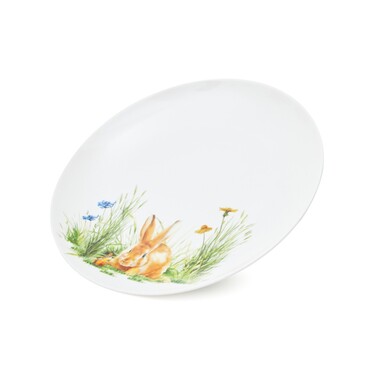 Набір з 4-х тарілок Fissman RABBIT 20 см порцеляна (13721)