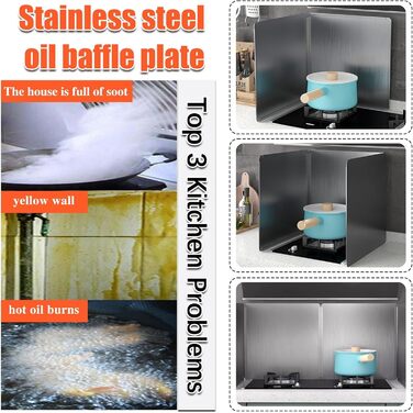 Складаний кухонний бризкозахисний екран 45 х 40 см SXKJQER