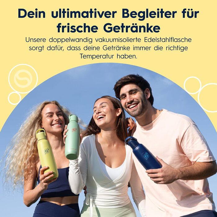 Бутылка для газированной воды 0,9 л, желтая Fizz & Go SodaStream
