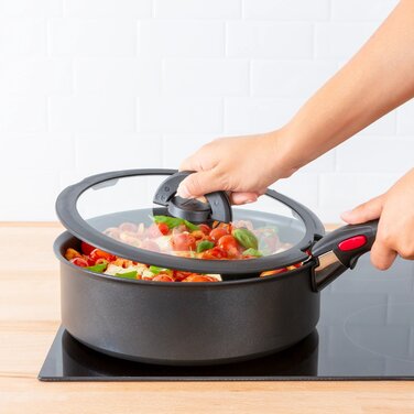 Tefal Кришка скляна Ingenio 16 см , скло, силікон