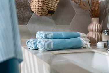 Рушник Ardesto SPA 90х170см, 100% бавовна, аква