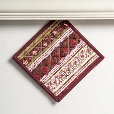 Рукавички для духовки, підставки для каструль Maison d&39 Hermine, 100 бавовна, термостійкі кухонні рукавички, рукавички для духовки (19 x 33 см) та підставки для каструль (20 x 20 см) для приготування їжі, Морзін - Рукавички для духовки (19 x 33 см) та п