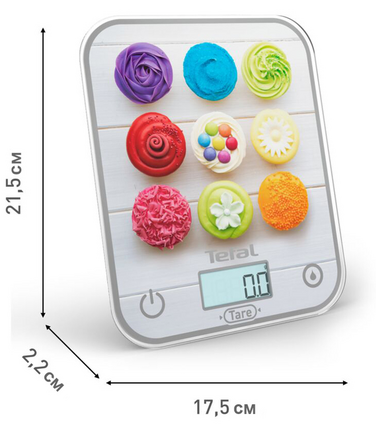 Весы кухонные Tefal BC50D4V0 Optiss Cake Pops (7048001)