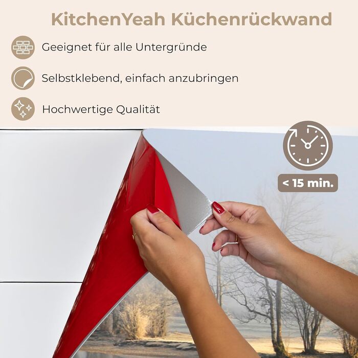 Кухонний фартух 60x80 см Самоклеючий настінний захисний екран для кухні Кухонний фартух Кухонні фасади Кухонні фартухи Кухонна стіна Вода - Пейзаж - (Природа - Пейзаж, 60 x 200 см)