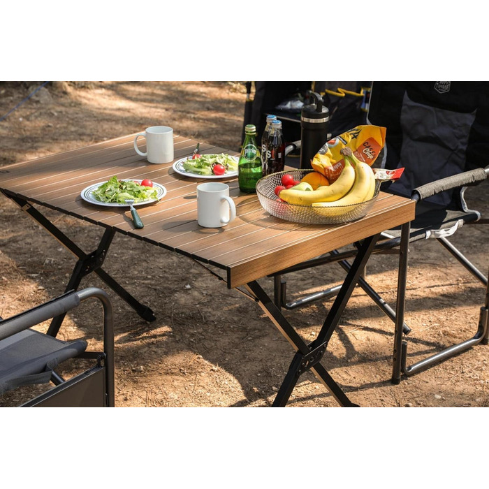 Складной кемпинговый стол 108x71 см коричневый TIMBER RIDGE