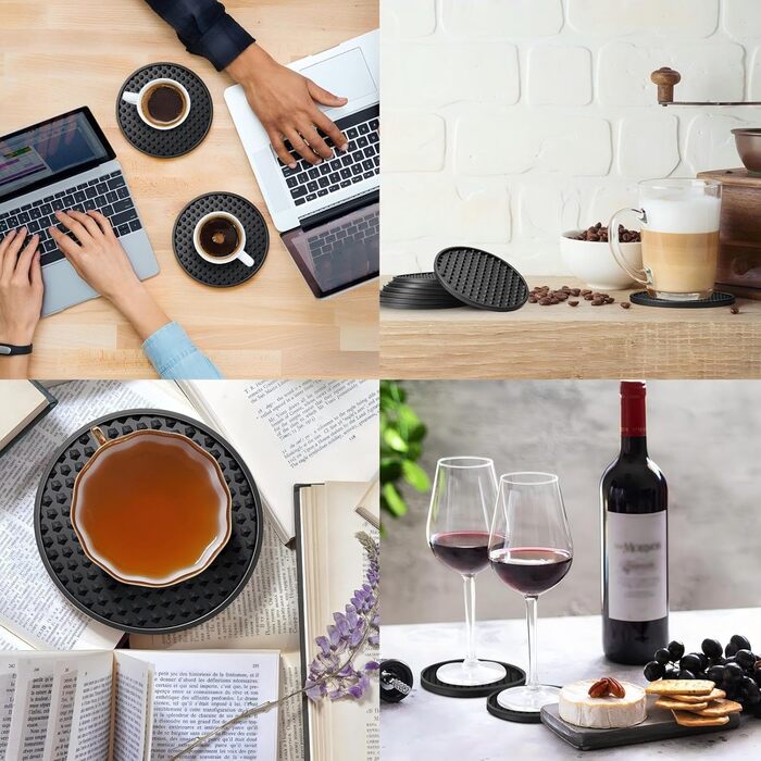 Силіконові підставки для напоїв 60 шт Eccliy