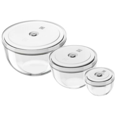 Набор мисок с вакуумными крышками, 6 предметов, прозрачное стекло Fresh & Save Zwilling