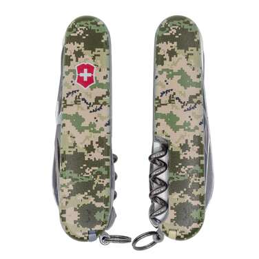 Нож Victorinox Huntsman Army 91мм/15funk/Пиксель с Июнь. Лого