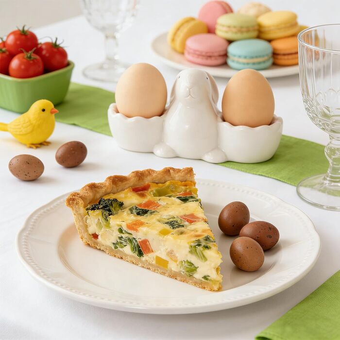 Набір із 2 порцелянових стаканчиків для яєць на Великдень, керамічні стаканчики для яєць у формі кролика, кумедні, креативні тарілки для пасхальних яєць у формі кролика, можна мити в посудомийній машині, підставка для варених яєць, великодні подарунки (B 