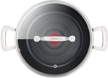 Tefal Сотейник з кришкою Unlimited, 26см, 2.5л, алюміній,скло, чорний