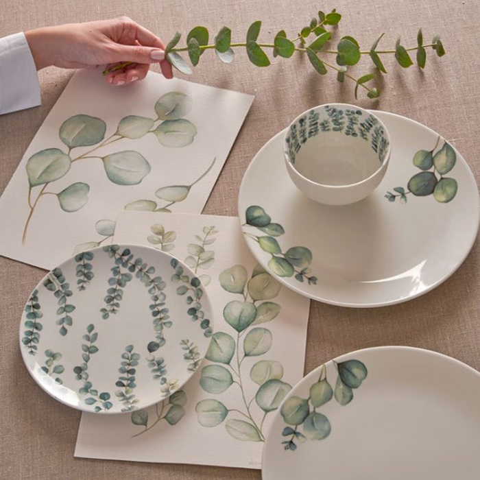 Тарелка обеденная La Porcellana Bianca SEMPREVERDE, фарфор, диам. 28 см