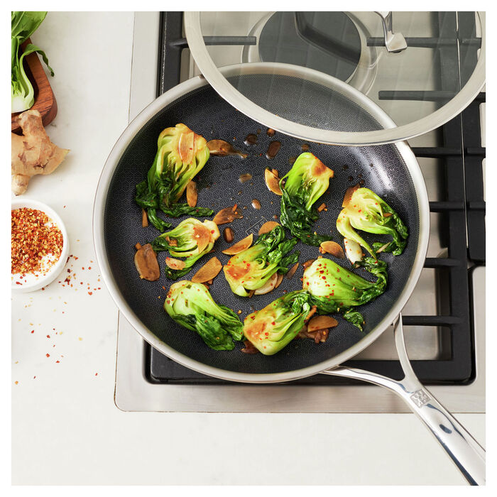 Сковорода 26 см с антипригарным покрытием в форме сот со стеклянной крышкой Peak Zwilling