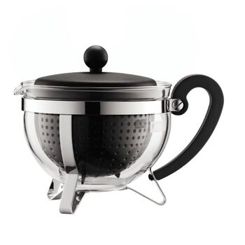 Заварочный чайник с фильтром и крышкой, черный, 1 л, Chambord Bodum