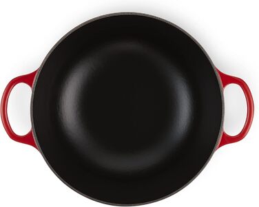 Чавунна каструля Le Creuset Signature, 24 см, 4,1 л, для всіх типів плит та індукції (Вишнево-червоний)