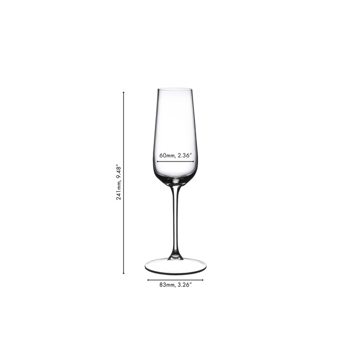 Набор из 2 бокалов флюте для шампанского 250 мл, Grape Riedel