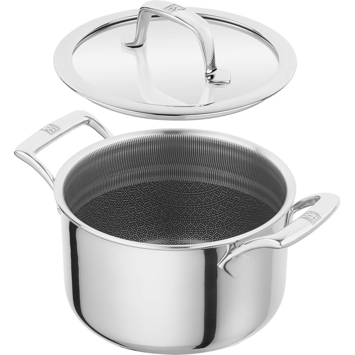 Набор кастрюль с антипригарным покрытием в форме сот со стеклянными крышками, 5 предметов Peak Zwilling