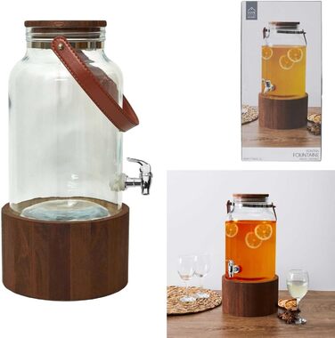Стильний диспенсер на дерев'яній підставкою 6 л COOK CONCEPT