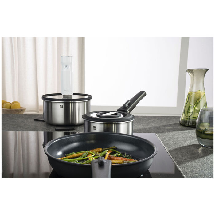 Сковорода 28 см без ручки із антипригарним покриттям, чорна Unlock Zwilling