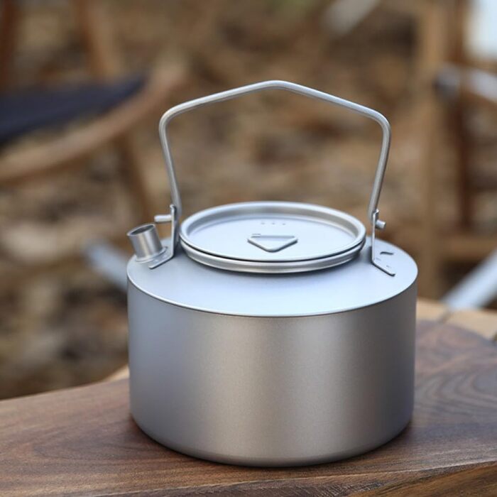 Титановый котелок для кемпинга 980 мл Feeshoppher