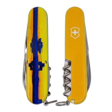 Ніж Victorinox Huntsman Ukraine 91мм/15функ /Марка з трактором