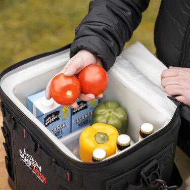Сумка-холодильник CAMPWERK 25 л водонепроникна, ізольована та міцна ідеально підходить для кемпінгу, активного відпочинку на свіжому повітрі та пікніків