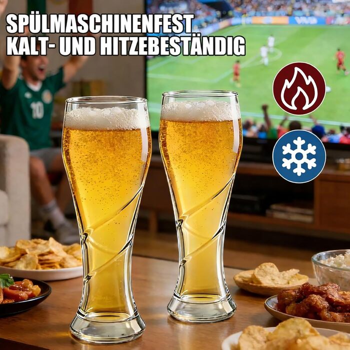 Набор из 6 пивных бокалов 400 мл TOLASTO