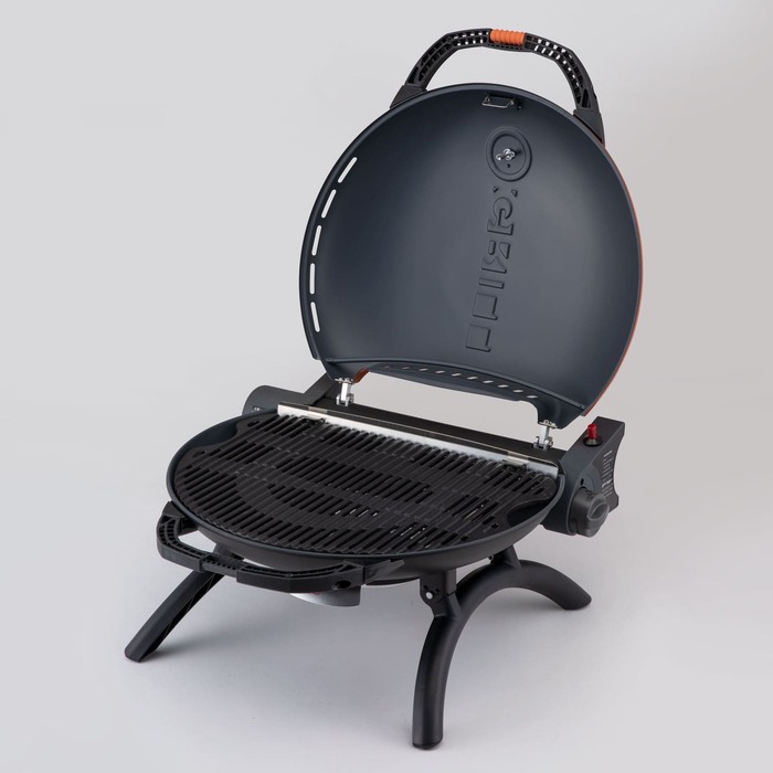 Портативный переносной газовый гриль O-GRILL 600T, оранжевый + шланг в подарок! Код: 009059