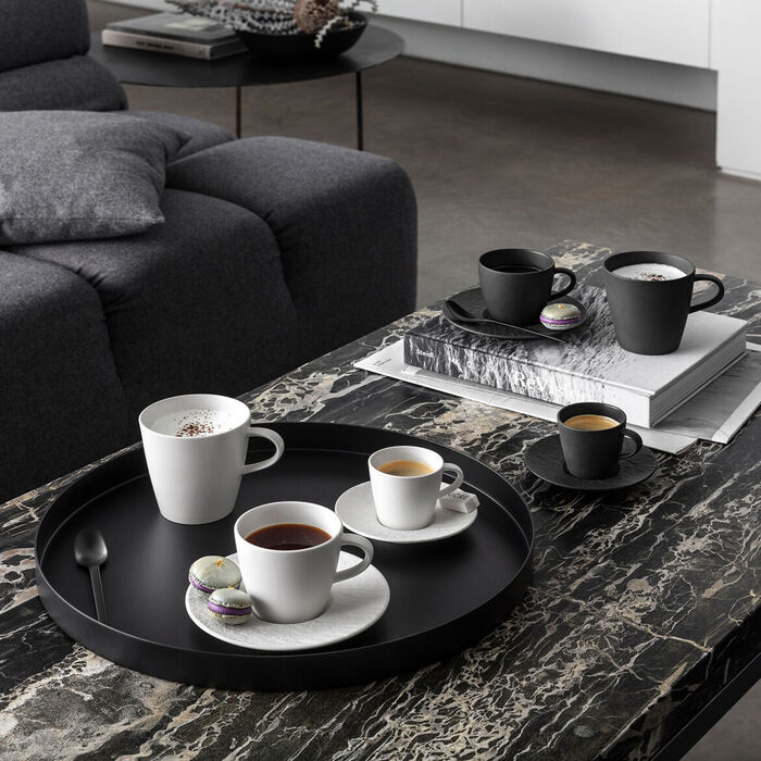 Кофейная пара 220 мл Black Manufacture Rock Villeroy & Boch