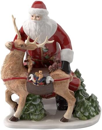 Рождественская фигурка Санта Клаус с оленем 30 x 24 x 35 см Christmas Toys Villeroy & Boch