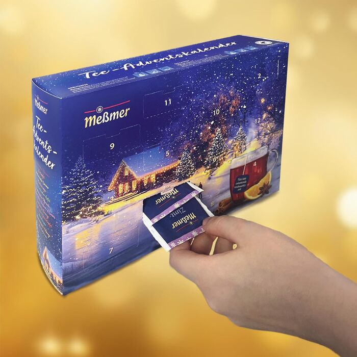 Рождественский адвент-календарь, 48 чайных пакетиков в 24 разновидностях Meßmer